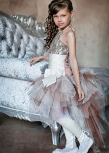 Elegantna kratka haljina sa vlakićem za djevojčicu