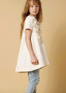 Šaty pre dievčatá 10-12 rokov asymetrické