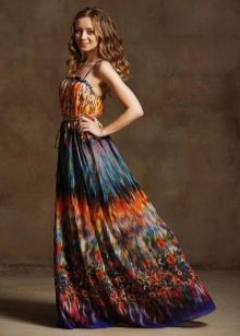 שמלת קמברית צבעונית