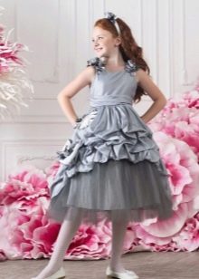 Grade 4 gray prom dress