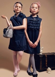 Školske haljine za djevojčice plave