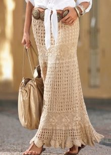 váy dài đan len