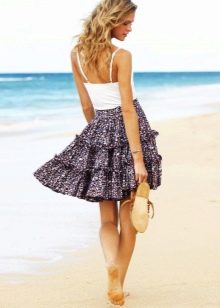skirt musim panas yang melayang