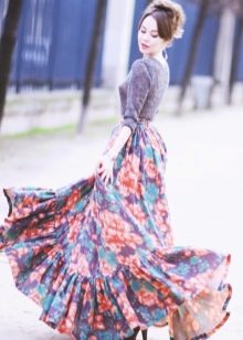 leteća suknja s cvjetnim printom
