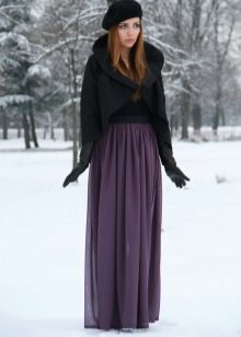 falda maxi de invierno