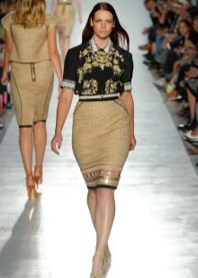 skirt pensil haute couture untuk wanita yang berlebihan berat badan