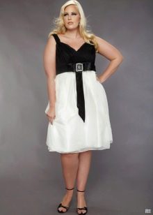 jupe blanche en robe de soirée pour femmes obèses