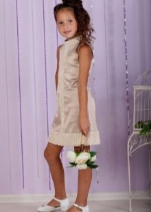Sukienka koktajlowa o prostym kroju dla dziewczynek
