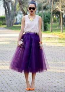 Vidutinio ilgio daugiasluoksnis sijonas