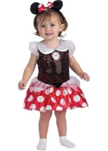 Vestido de ano novo para menina Mickey Mouse de 2 anos