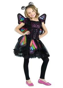 Новогодишна рокля за момиченце на 9 години пеперуда