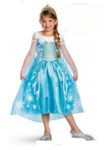 Pakaian Tahun Baru Cinderella untuk gadis biru
