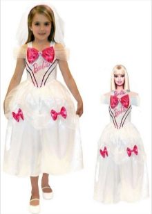 Vestido de año nuevo Barbie para niña.