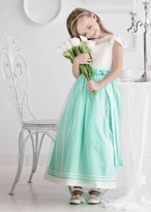 Novogodišnja haljina za djevojčice mint