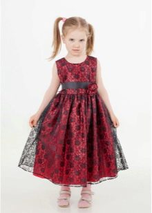 Vestido elegante para menina de 5 anos em estilo retro