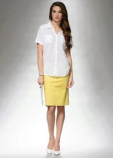 mid-length summer pencil skirt