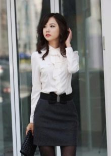 Business high-waisted pencil skirt