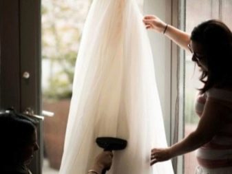 Planchar un vestido de novia