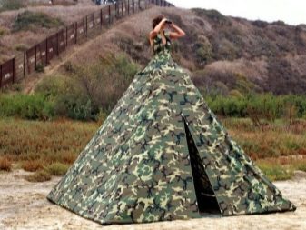 Haki çadır elbise