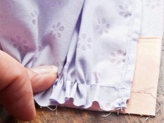 Ruches aan de jurk naaien - stap 1