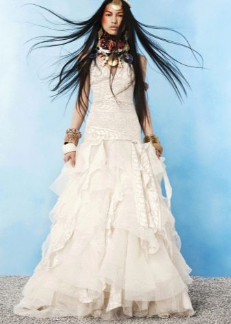 Čigoniška boho vestuvinė suknelė