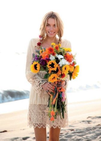 Boho kleita ar ziediem