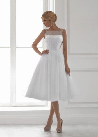 Lady White rövid esküvői ruha