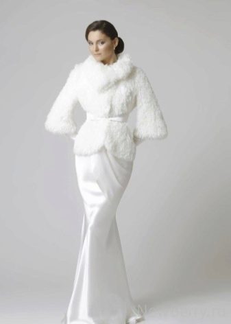 Bridal fur jacket