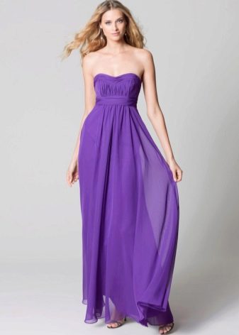 Lilac evening dress