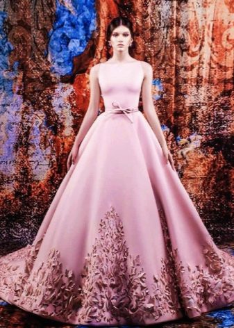 Vestuvinė suknelė su 3D spalvų efektu