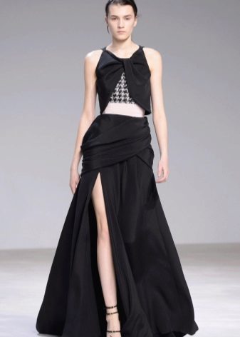 A-line dress with slit