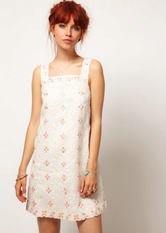 Cotton pinafore dress