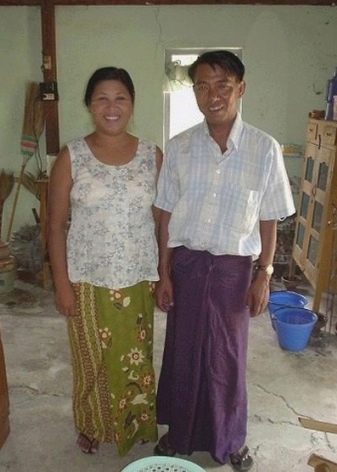 Sarong for asiatiske mænd og kvinder