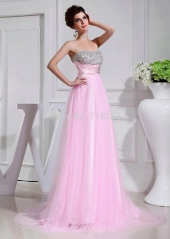 vestido de novia rosa