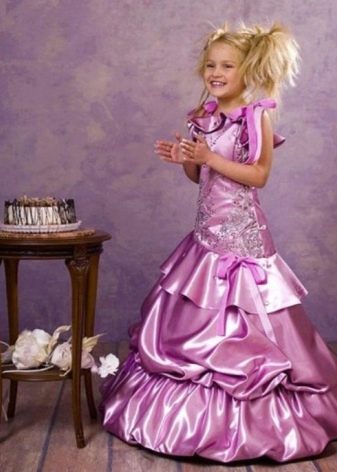 Izlaiduma kleita bērnudārzam violeta