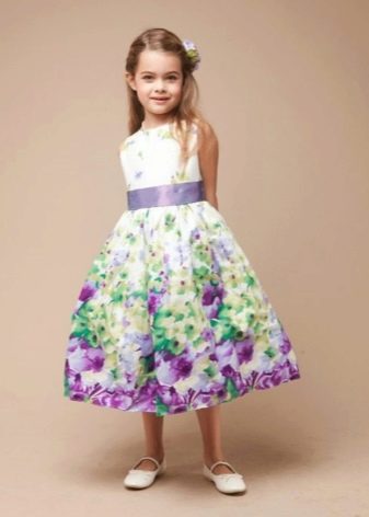 Абитуриентска рокля за детска градина с щампа