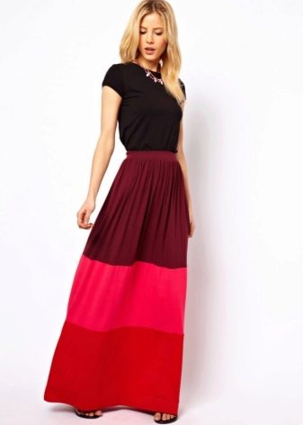 Skirt panjang pelbagai warna