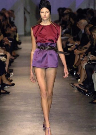 purple micro tulip skirt