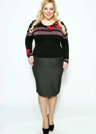  jupe crayon épaisse pour les femmes obèses