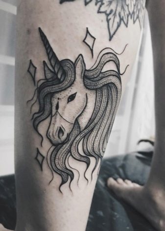 Cute Unicorn Temporary Tattoo Sticker  OhMyTat