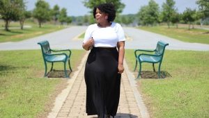 Dlouhé sukně pro obézní ženy