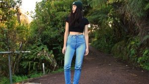 Jeans mit hoher Taille