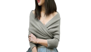 Scarf with sleeves