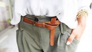 Women's leather belts