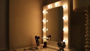 DIY iluminated makeup mirror