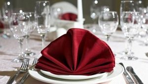 How to beautifully fold napkins on the festive table?