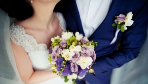 Bridal bouquet and groom's boutonniere: how to choose and combine?