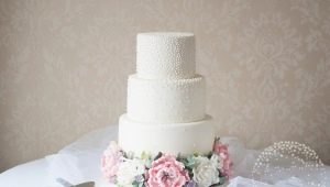 Ideas para decorar tartas para una boda de perlas
