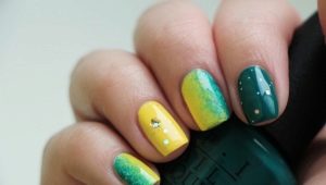 Beste geelgroene manicure-ontwerpideeën