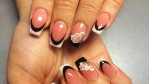 Not boring classics - options for an unusual design of French manicure
